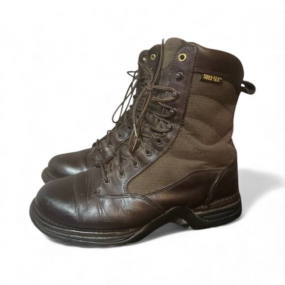 Danner Pronghorn Leather Boots Mens 10 D 8” Brown Waterproof Hunt Work Outdoor - Picture 2 of 7